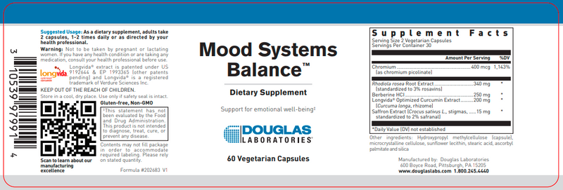Mood Systems Balance Douglas Labs Label