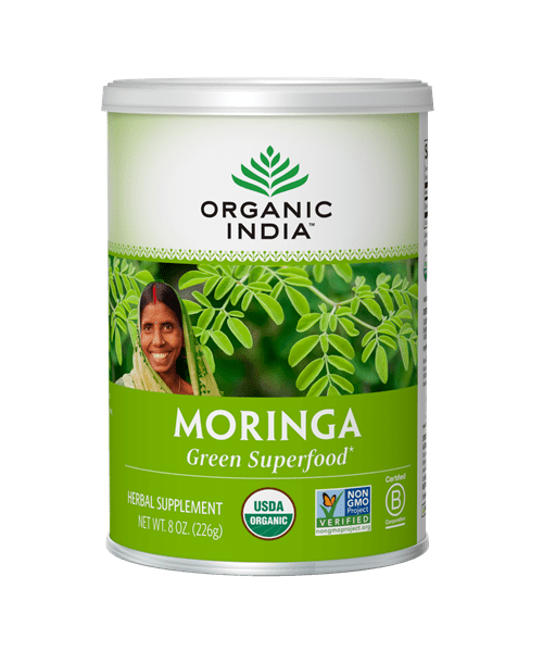 Moringa Leaf Powder (Organic India) Front