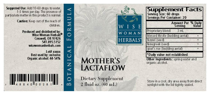 Mother's Lactaflow Wise Woman Herbals products