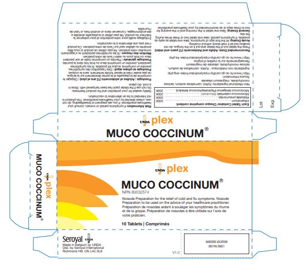 Muco Coccinum 200 (UNDA) label