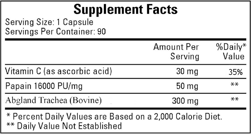 Mucopolysaccharide Concentrate (Ecological Formulas) Supplement Facts