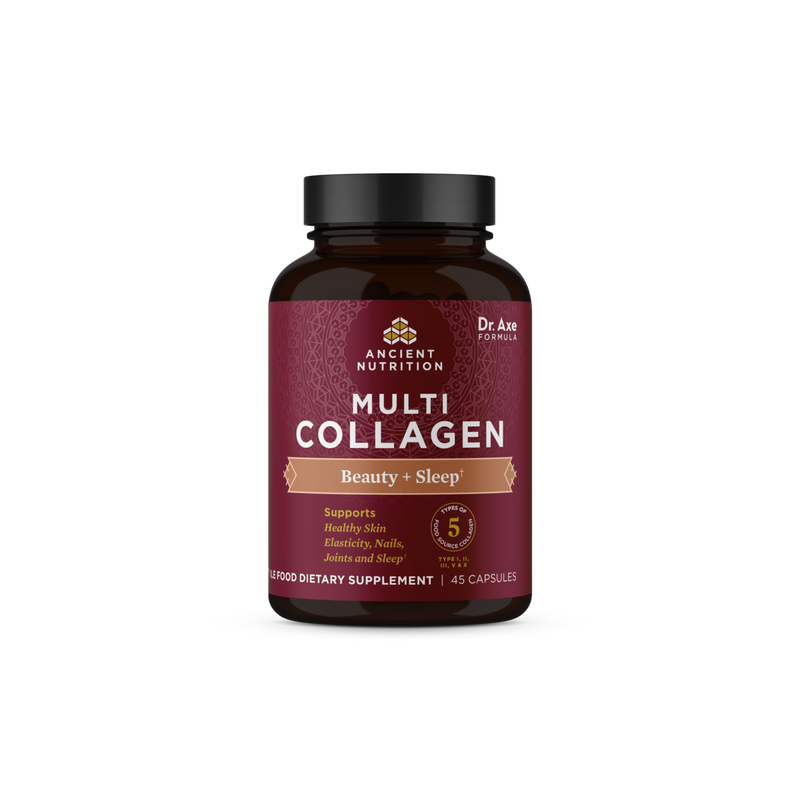 Multi Collagen Peptides Beauty + Sleep (Ancient Nutrition) 45ct Front