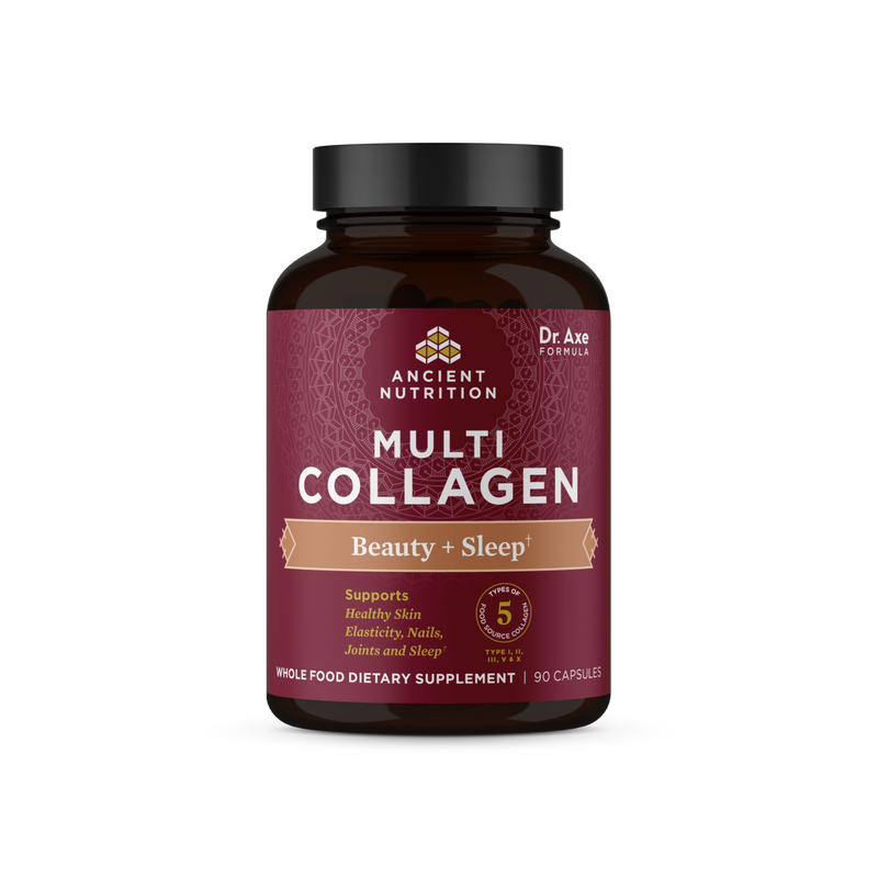 Multi Collagen Peptides Beauty + Sleep (Ancient Nutrition) 90ct Front