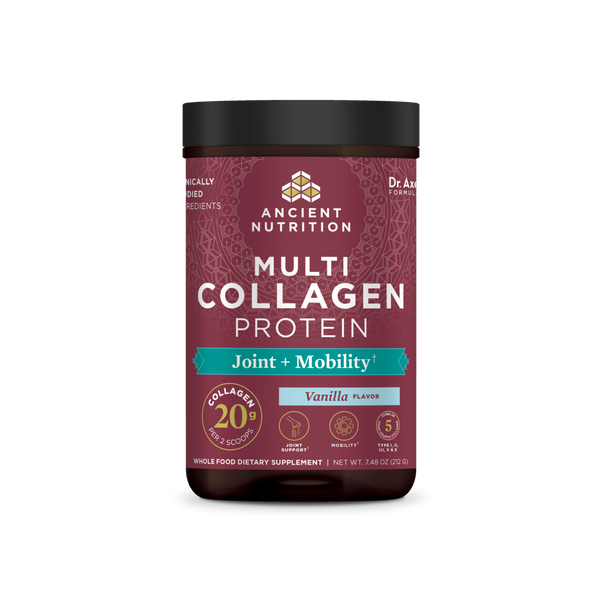 Multi Collagen Protein Joint+Mobility Vanilla (Ancient Nutrition) Front