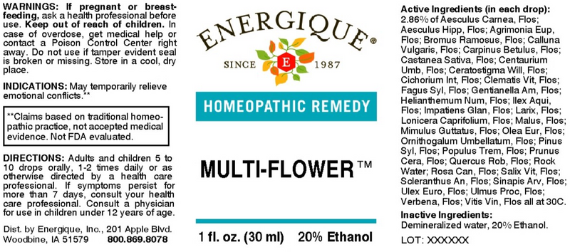 multi-flower (energique) label