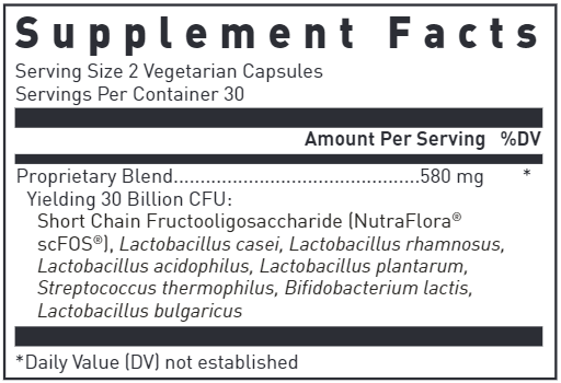 Multi Probiotic Yc-7 Douglas Labs supplement facts