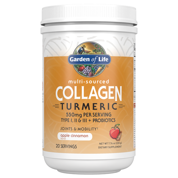 Multi Source Collagen Turmeric Apple Cinnamon (Garden of Life) Front