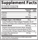 multi sourced collagen turmeric garden of life supplement facts