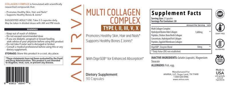 Multi Collagen Complex Anirva Label
