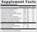 multiple mineral liquid eidon supplement facts