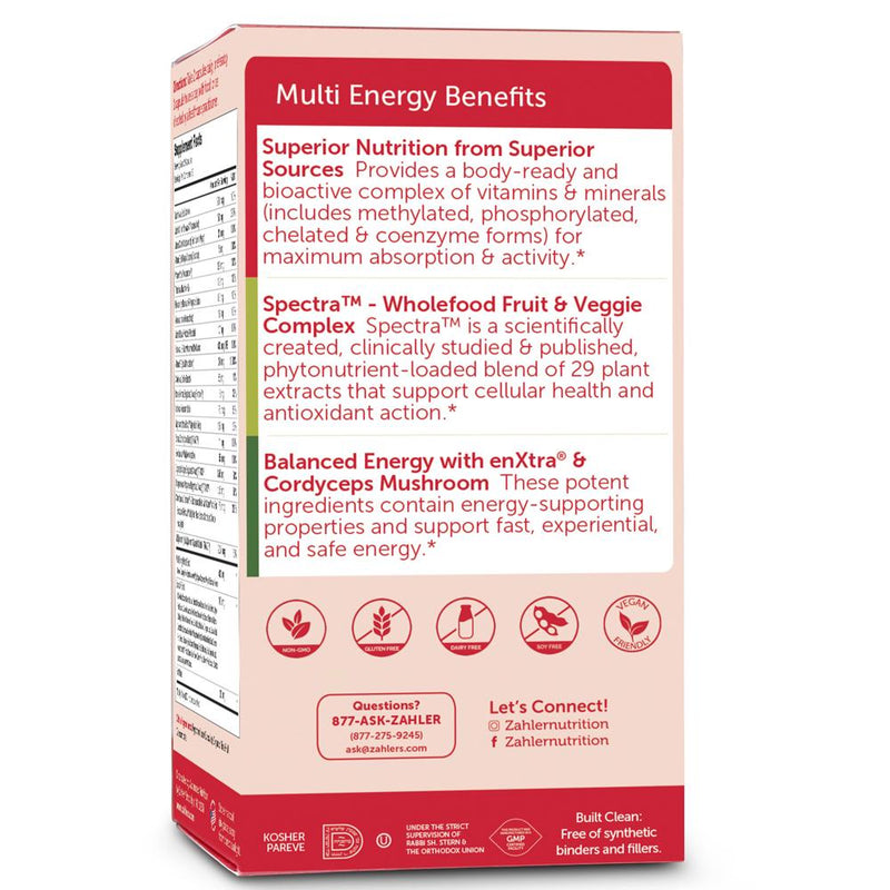 Multivitamin Energy (Advanced Nutrition by Zahler) Side