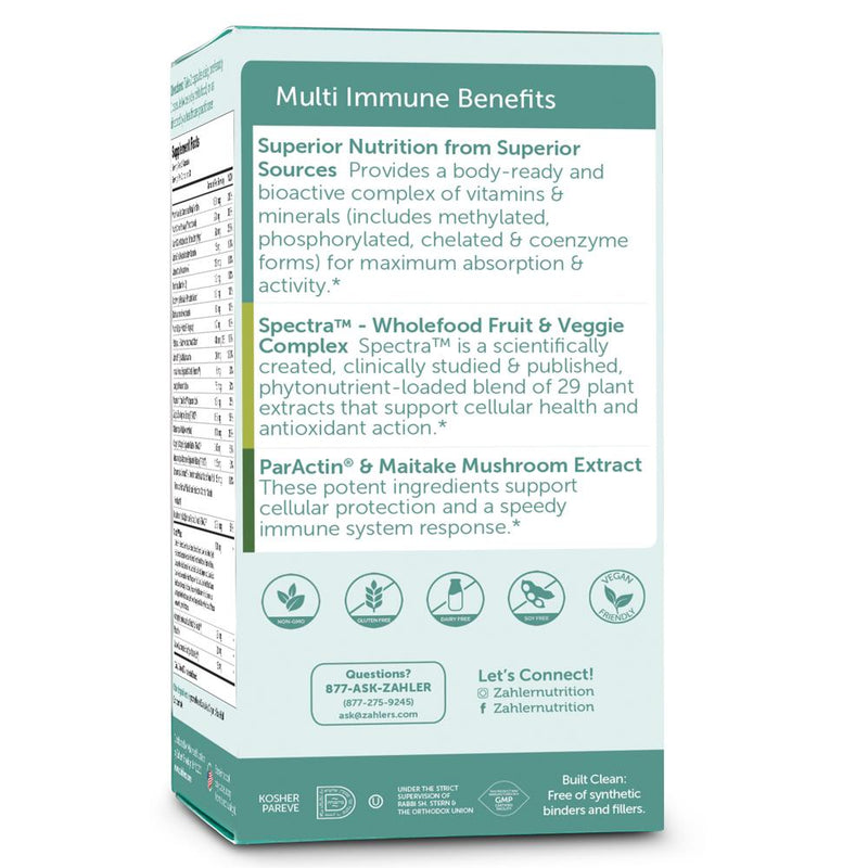 Multivitamin Immune (Advanced Nutrition by Zahler) Side