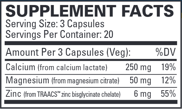 Muscle Relax*† (Terry Naturally) Supplement Facts