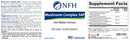 mushroom complex sap (nfh nutritional fundamentals) label