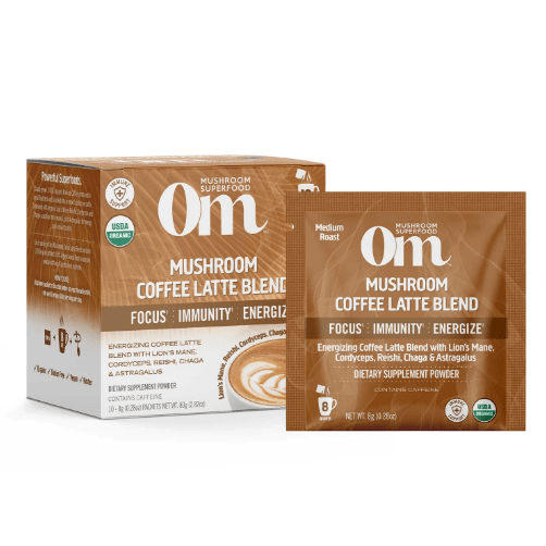 Mushroom Coffee Latte 10 Pack (Om Mushrooms)