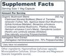 mycel immune plus (protocol for life balance) supplement facts