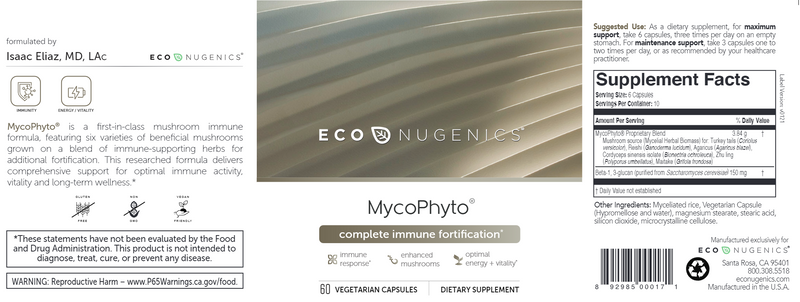 MycoPhyto Complex (EcoNugenics) 60ct Label