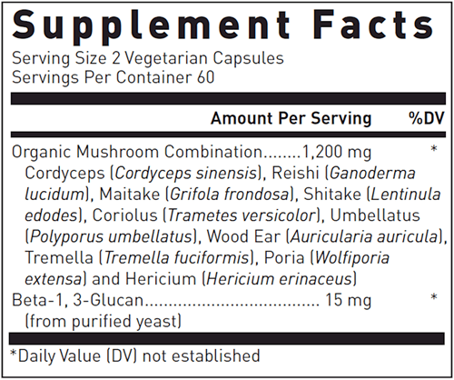 Mycoceutics Douglas Labs supplement facts