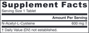 n-a-c sustain jarrow formulas supplement facts