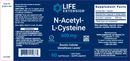 n-acetyl-l-cysteine (life extension) label