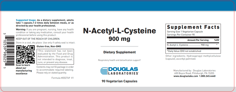 Buy N Acetyl L Cysteine Douglas Labs