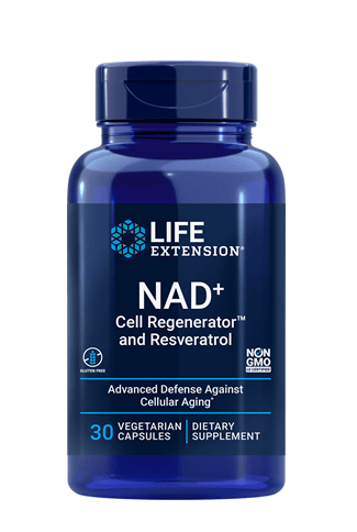 NAD+ Cell Regenerator™ and Resveratrol (Life Extension) Front