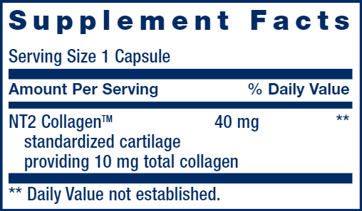 NT2 Collagen™ (Life Extension) Supplement Facts