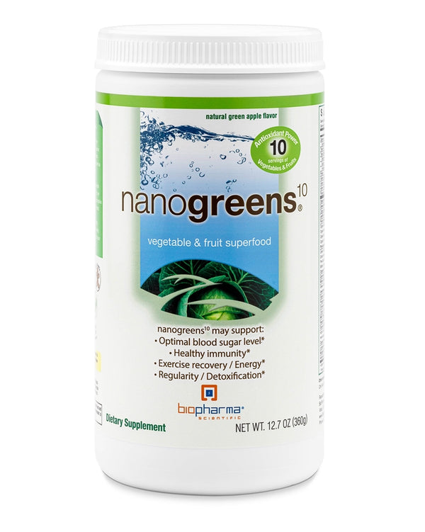 NanoGreens10 Green Apple (BioPharma Scientific) Front