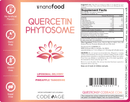 nanofood liquid quercetin phytosome codeage label