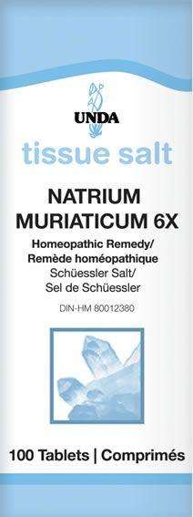 Natrium Muriaticum 6X (Salt) (UNDA) Front