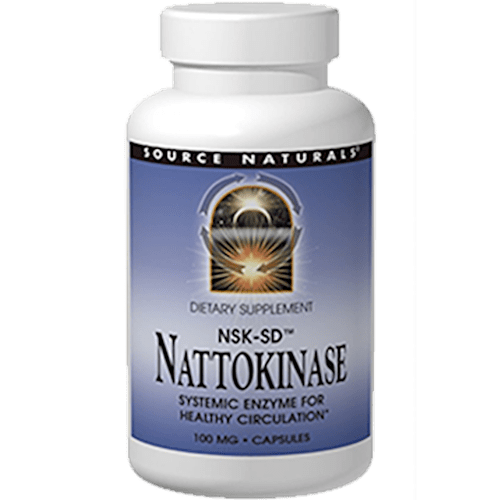 Nattokinase 100 mg (Source Naturals) Front
