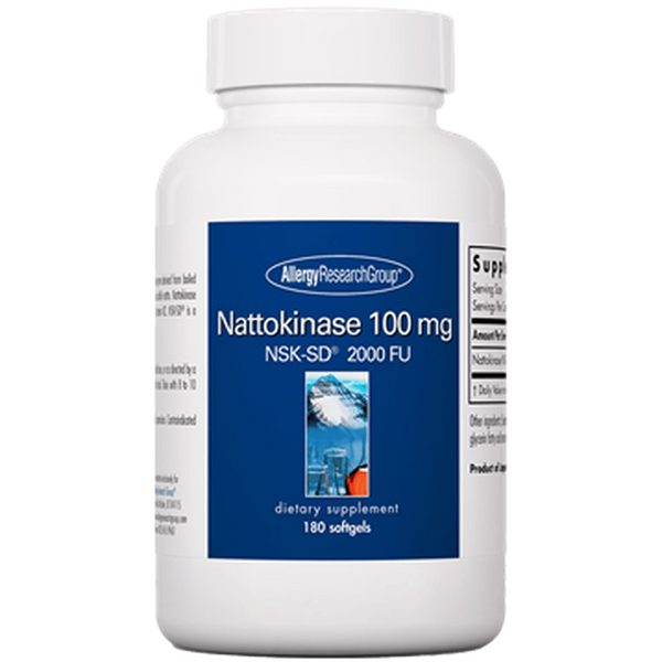 Nattokinase 100 mg NSK-SD® 180 Count (Allergy Research Group)