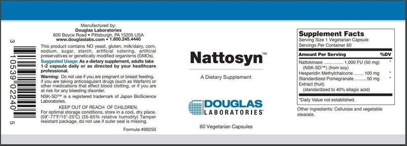 Nattosyn Douglas Labs Label