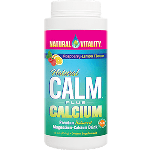 Natural Calm + Calcium Raspberry-Lemon (Natural Vitality) 16oz