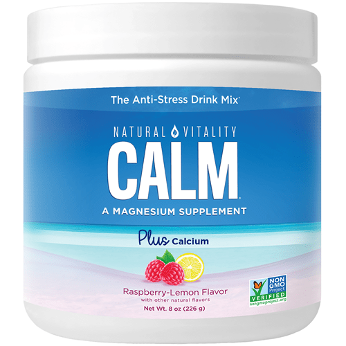 Natural Calm + Calcium Raspberry-Lemon (Natural Vitality) 8oz