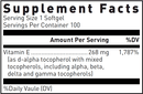 natural vitamin e complex douglas labs supplement facts