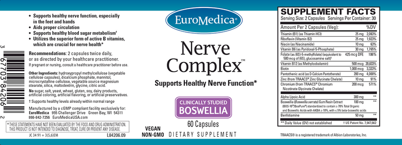 Nerve Complex (Euromedica) Label