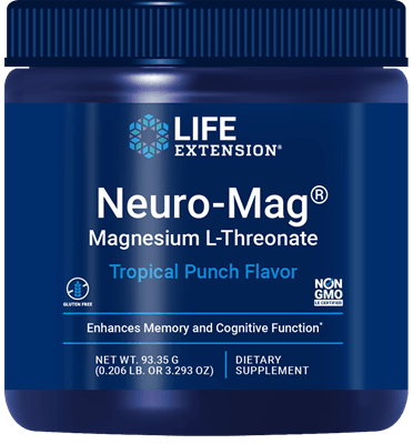 Neuro-Mag® Magnesium L-Threonate (Tropical Punch) (Life Extension) Front