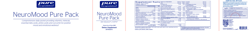 NeuroMood Pure Pack - (Pure Encapsulations) label