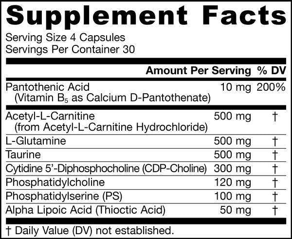 neuro optimizer jarrow formulas supplement facts