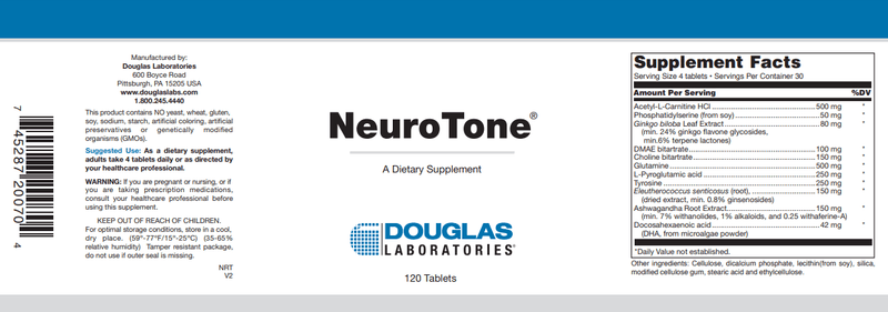 NeuroTone Douglas Labs Label