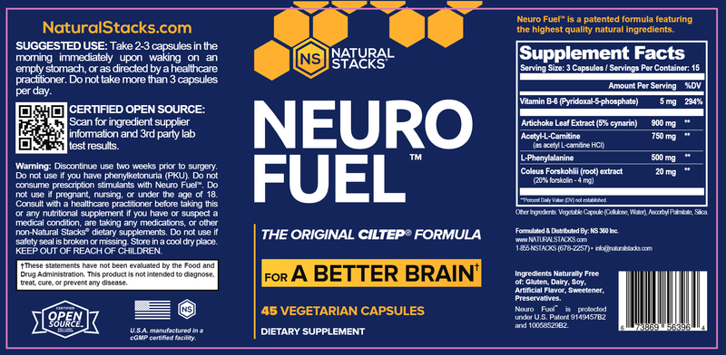 Neurofuel (Natural Stacks) Label
