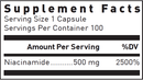 niacinamide 500 mg douglas labs supplement facts