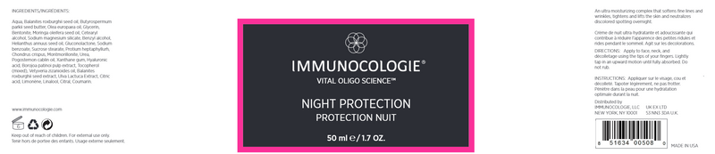 Night Protection (Immunocologie Skincare) Label