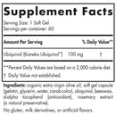 Nordic CoQ10 Ubiquinol (Nordic Naturals) Supplement Facts