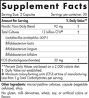 nordic flora probiotic daily (nordic naturals) supplement facts