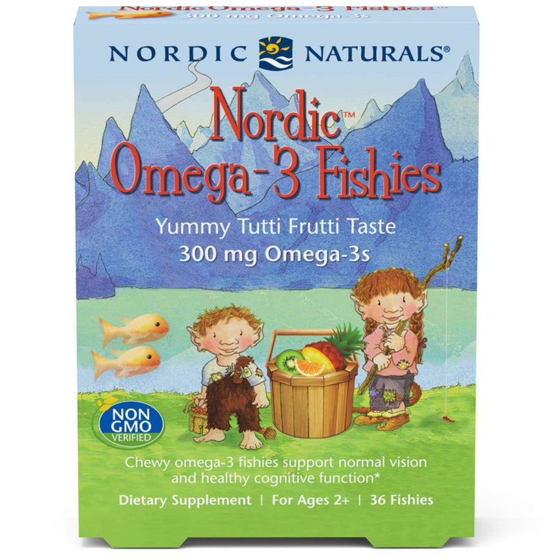 Nordic Omega-3 Fishies 36 Fishies Tutti Frutti Nordic Naturals