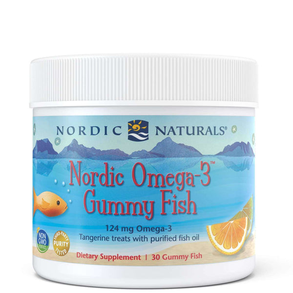 Nordic Omega-3 Gummy Fish 30 Gummies Tangerine Nordic Naturals