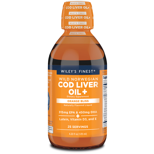 Norwegian Cod Liver Oil + 4.23oz (Wiley's Finest) Front