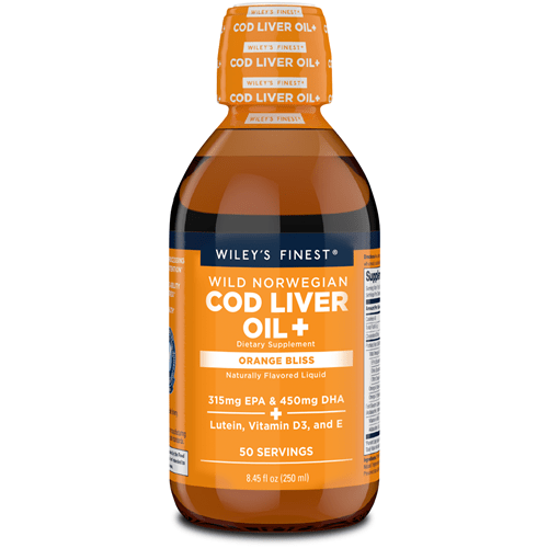 Norwegian Cod Liver Oil + 8.45oz (Wiley's Finest) Front